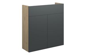 Eden 600mm Slim Basin Unit - Matt Graphite Grey (Oak Cab)